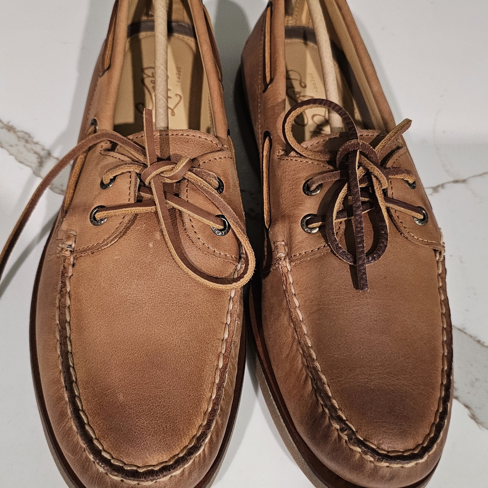 Sperry Men's Brown Leather Boat Shoes